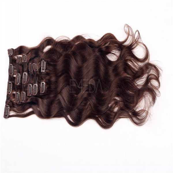 Wholesale remy top grade clip in human hair extensions uk WJ033